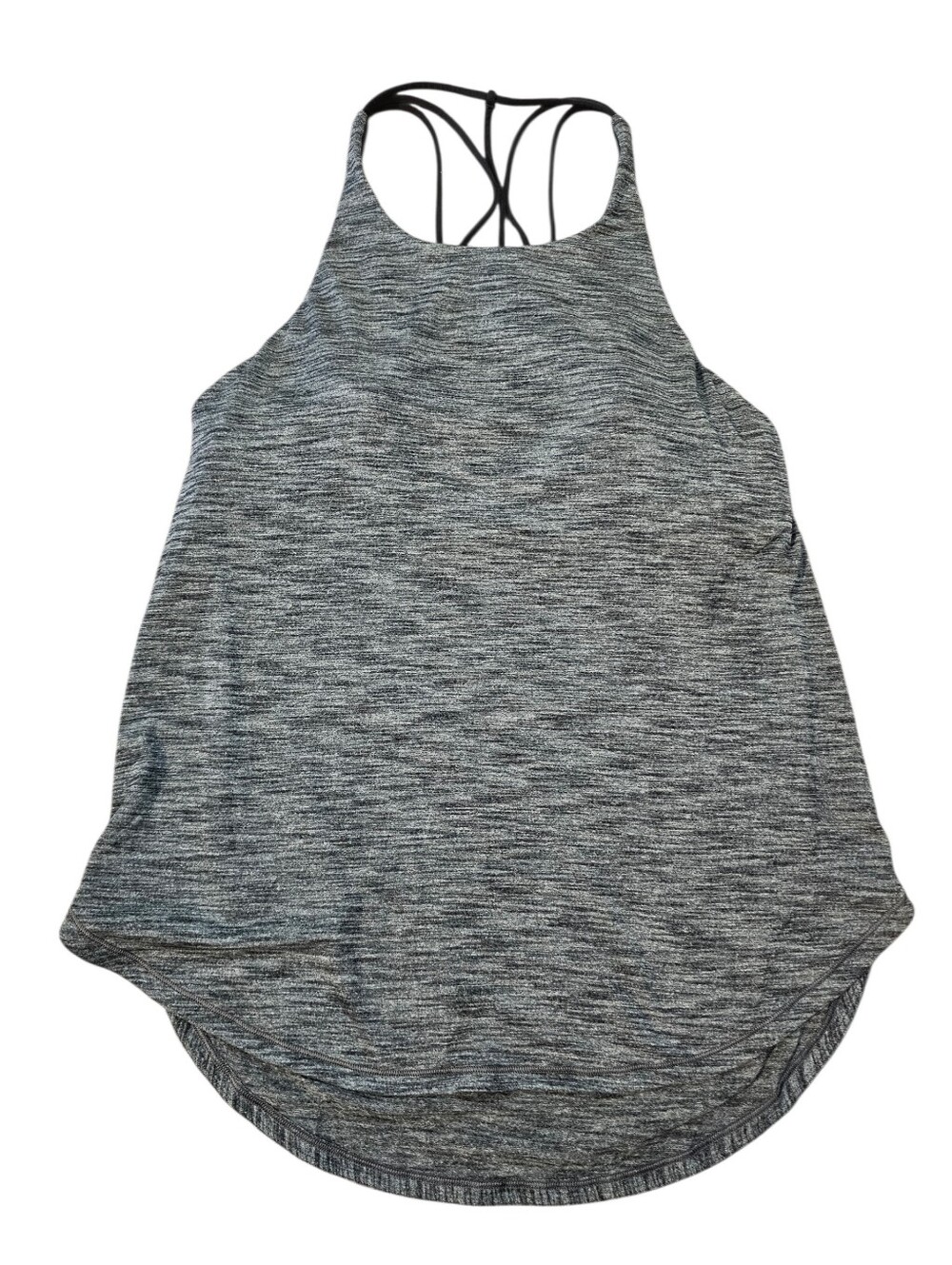 Lululemon Raise The Barre Tank Size 8 Heathered Black